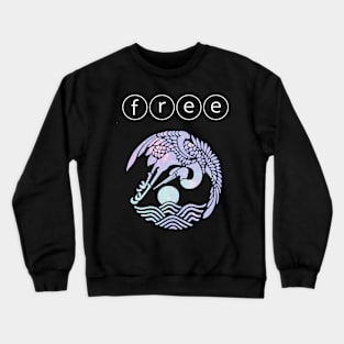 I'm free - vaporwave aesthetic Crewneck Sweatshirt